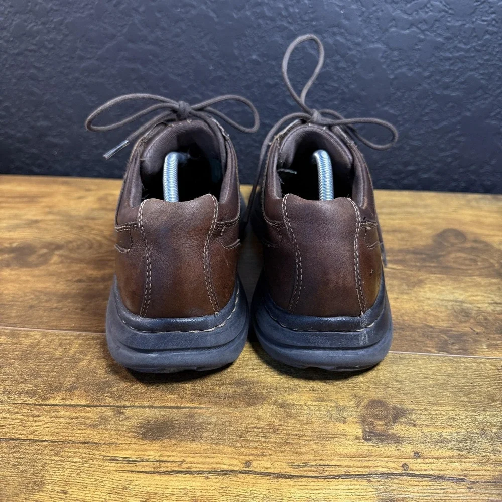Dunham Burlington 8000BK Brown Leather Waterproof Oxford‎ Shoes Mens Size 11 D